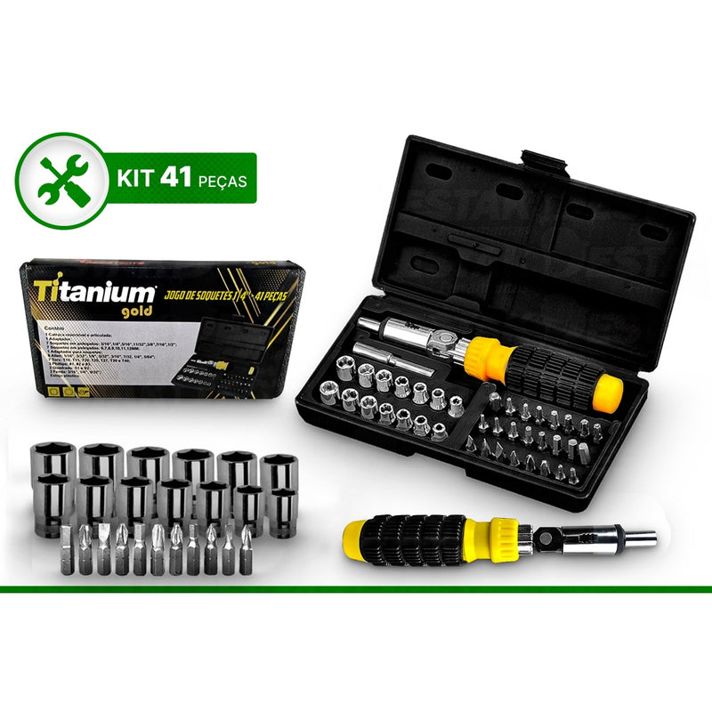 Kit Furadeira Parafusadeira Martelete Impacto Com Kit Ferramentas Jogo Soquete 43 Brocas