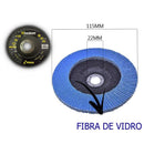 DISCO FLAP 4. 1/2" ZIRCONIO AZUL - TITANIUM Destak Ferramentas