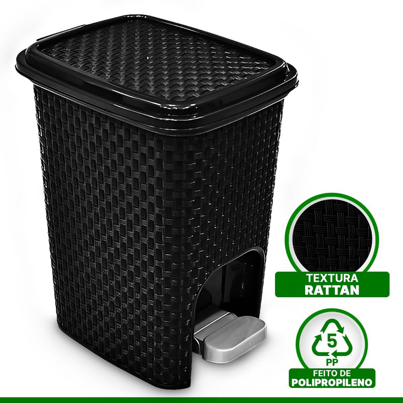 LIXEIRA 07LTS COM PEDAL RATTAN