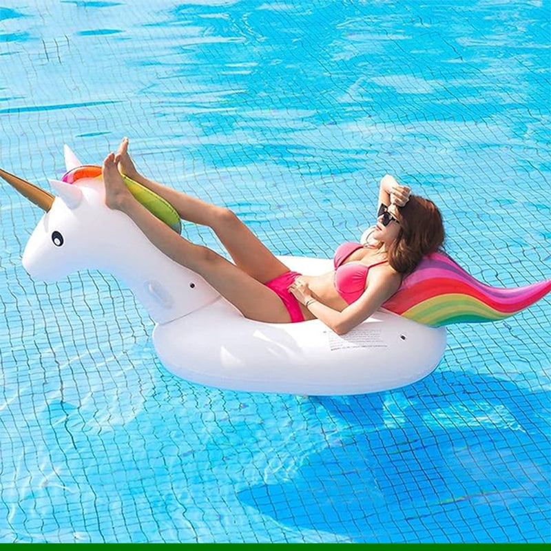 Boia Circular Inflável Unicórnio Flamingo 90Cm para Piscina Praia - Snel