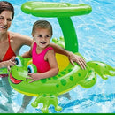 Boia Infantil Inflável com Fralda para Criança Cobertura para proteção do Sol - Snel