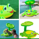 Boia Infantil Inflável com Fralda para Criança Cobertura para proteção do Sol - Snel