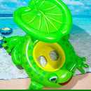 Boia Infantil Inflável com Fralda para Criança Cobertura para proteção do Sol - Snel