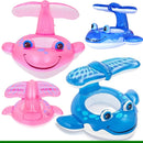 Boia Infantil Inflável com Fralda para Criança Cobertura para proteção do Sol - Snel