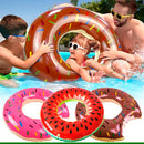 Bóia Circular Piscina Donuts Melancia 120cm Adulto - Snel