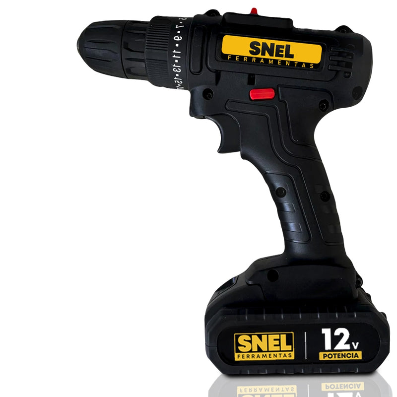 Parafusadeira 12V Bateria Quadrada Sn25 Snel Ferramentas