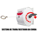 Varal de Roupas Recolhível Retrátil Parede 30m Automático