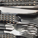 Talheres/Faqueiro 25 Pçs Preto 123util