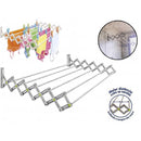 Varal Para Roupas Sanfonado 80cm Extensível Reforçado Parede Abre Fecha