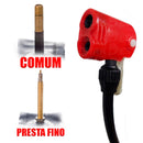 Bomba De Ar Vertical Plastica De Mão 30cm Fertak