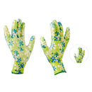 Luvas Poliester Latex Estampada Multiuso Para Jardinagem