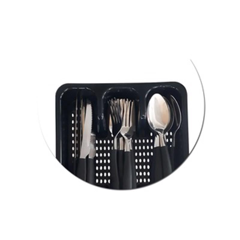 Talheres/Faqueiro 25 Pçs Preto 123util