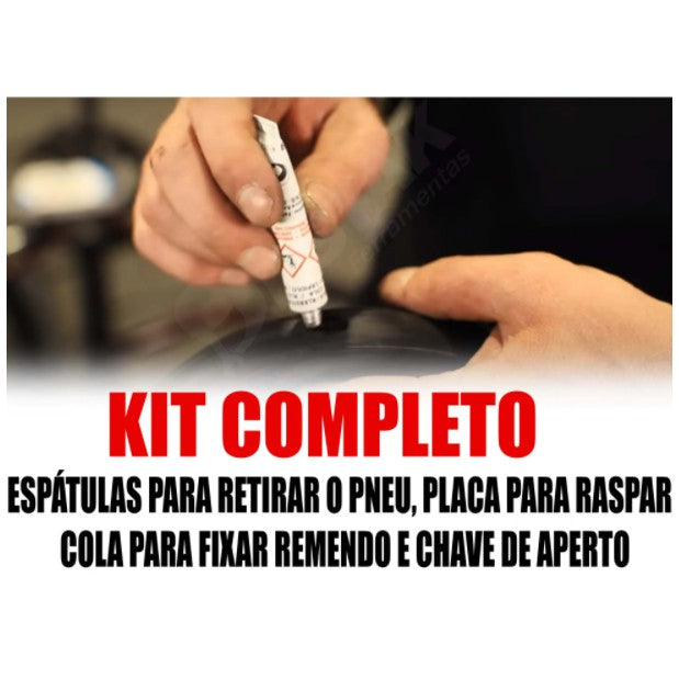 Conjunto P/ Reparo De Pneus 8 Pçs 123Util