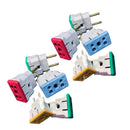 Adaptador Tomada Bob Colorido Benjamin Plug T