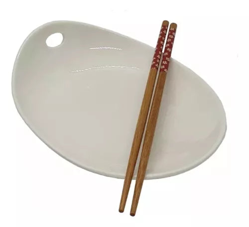 Prato Porcelana C Hashi