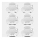 Xicara De Café Brixto Branco 65Ml 6 Peças