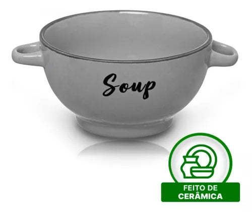 Bowl Soup Cinza 720Ml