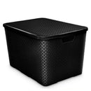 Kit 5 Organizador Rattan Com Tampa 7L