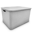 Kit 5 Organizador Rattan Com Tampa 7L