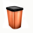 Lixeira Cesto Tampa Click 9 Litros Metalizado Cozinha Banheiro Destak Ferramentas
