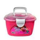 Maleta Plástica Multiuso Reforçada Resistente Para Maquiagem Esmaltes