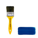 Pincel Trincha Cerdas Gris Para Pintura Com Cabo amarelo 1/2" à 4" Compel