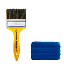 Pincel Trincha Cerdas Gris Para Pintura Com Cabo amarelo 1/2" à 4" Compel