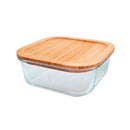 Pote Hermético 370ml a 1,150L Com Tampa Bambú Hauskraft