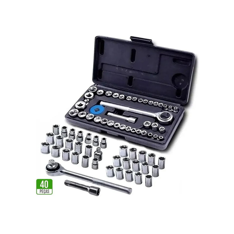 Kit Jogo 40 Peças + 11 Peças ferramentas