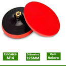 BASE DE LIXA C/VELCRO 115MM ROSCA M14 MTX Destak Ferramentas
