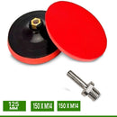 BASE DE LIXA C/VELCRO 115MM ROSCA M14 MTX Destak Ferramentas