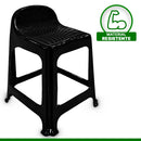 Banqueta Preta Com Encosto