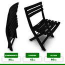 CADEIRA PRETA DOBRÁVEL