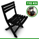 CADEIRA PRETA DOBRÁVEL