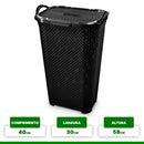 Cesto Rattan Com Tampa Basculada