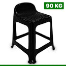 Banqueta Preta Com Encosto