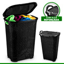 Cesto Rattan Com Tampa Basculada