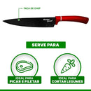 JOGO DE FACAS 5 PEÇAS VERMELHO PREMIUM Destak Ferramentas