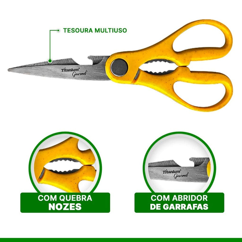 JOGO DE FACAS 6 PEÇAS AMARELO PREMIUM Destak Ferramentas