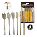 JOGO COM 6 BROCAS CHATAS P/ MADEIRA TITANIUM Destak Ferramentas