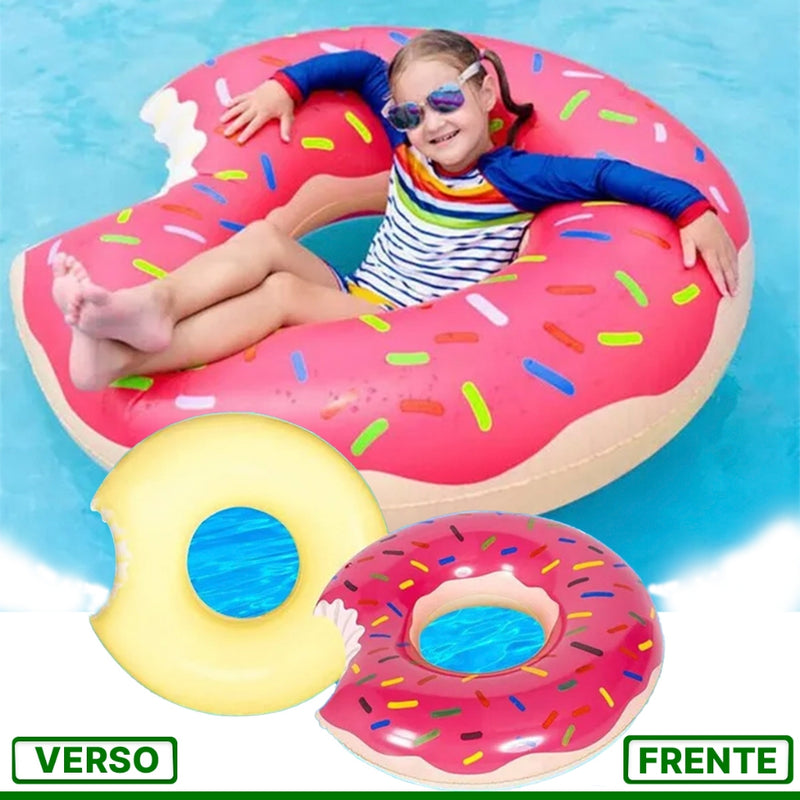 Kit Boia Inflavel 70Cm Rosquinha Marrom e Rosquinha Rosa