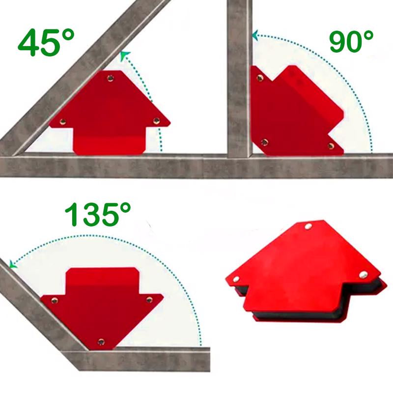 Esquadro Magnético Hexagonal Para Solda 35KG Multi Angulo 30° 45° 60° 75° 90°