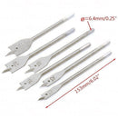 JOGO COM 6 BROCAS CHATAS P/ MADEIRA TITANIUM Destak Ferramentas