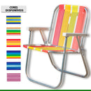 CADEIRA DE PRAIA DE ALUMINIO MOR Destak Ferramentas