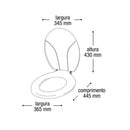 Assento Oval Branco Arqplast