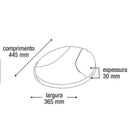 Assento Oval Branco Arqplast