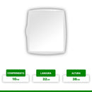 ARMÁRIO PARA BANHEIRO BRANCO COM ESPELHO 47X36X10 METASUL