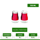 GALHETEIRO DE VIDRO 4 PEÇAS VERMELHO Destak Ferramentas