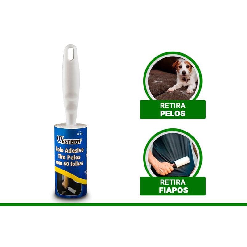 ROLO TIRA PELOS 60 FOLHAS Destak Ferramentas
