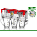 CANECA DE VIDRO HONNEY 3 PEÇAS Destak Ferramentas